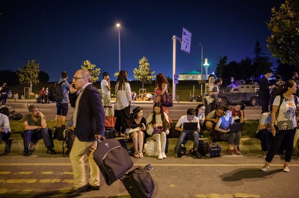 Patlamalardan sonra ilk görüntüler