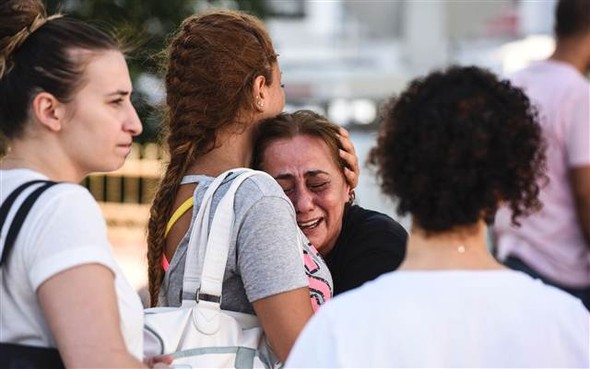 Patlamalardan sonra ilk görüntüler