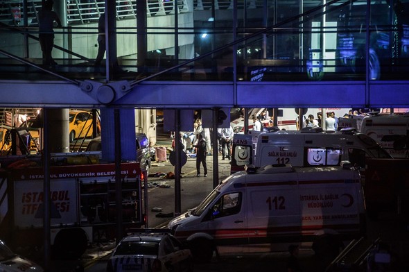 Patlamalardan sonra ilk görüntüler