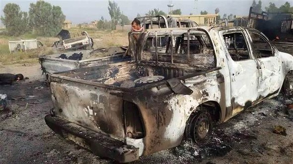 IŞİD militanları böyle vuruldu