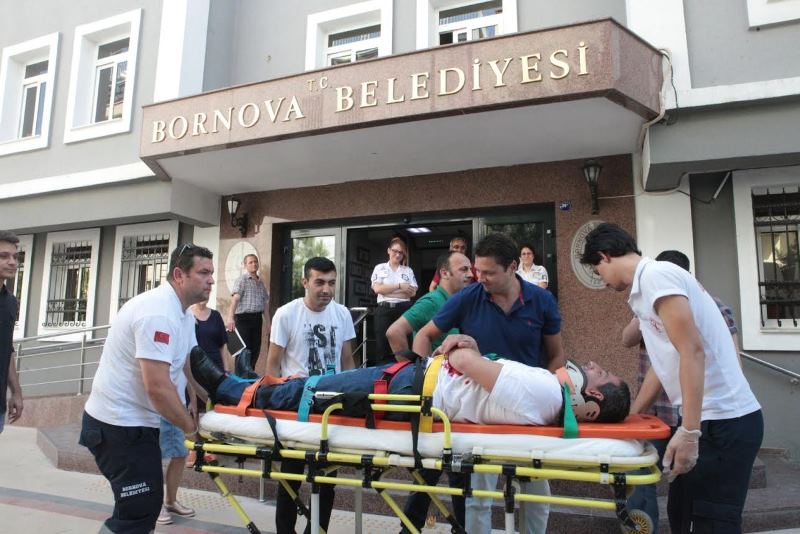 Bornova Belediyesi’nde ‘Acil durum’ tatbikatı