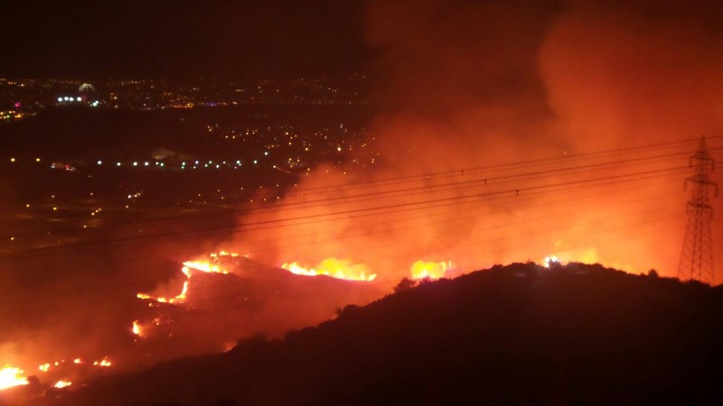İzmir'de büyük orman yangını