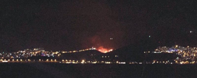 İzmir'de büyük orman yangını