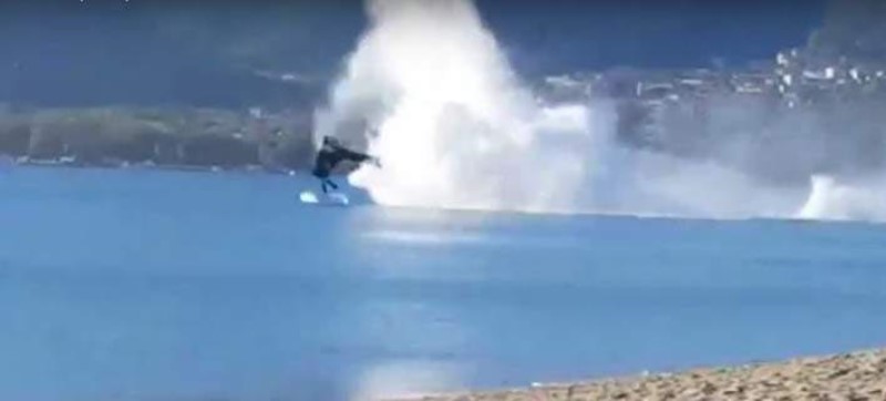 Ege'de askeri helikopter düştü
