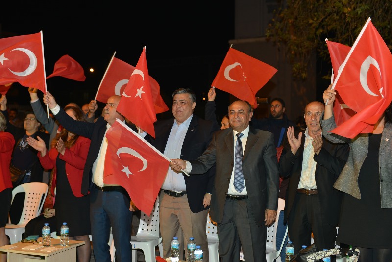 Kentin dört bir yanında Cumhuriyet coşkusu