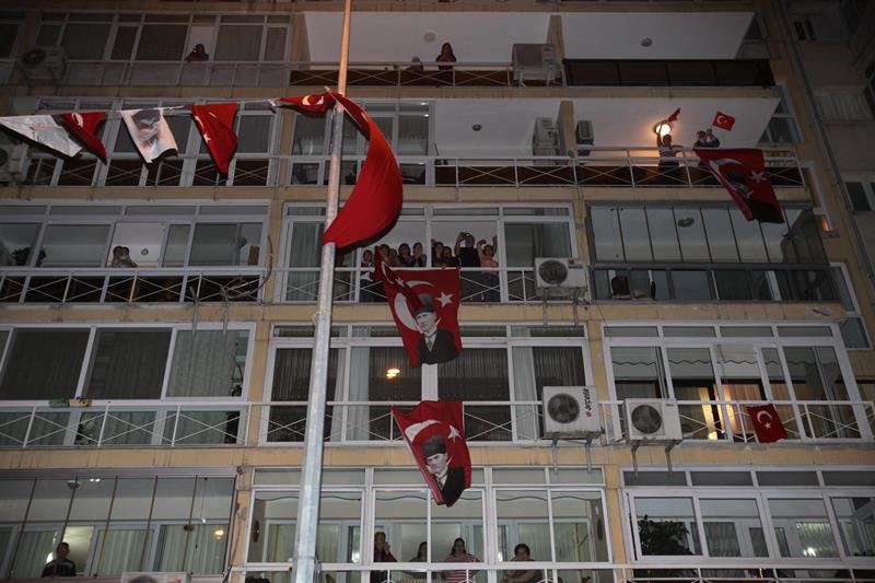 Kentin dört bir yanında Cumhuriyet coşkusu