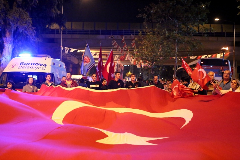 Kentin dört bir yanında Cumhuriyet coşkusu