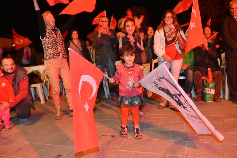 Kentin dört bir yanında Cumhuriyet coşkusu
