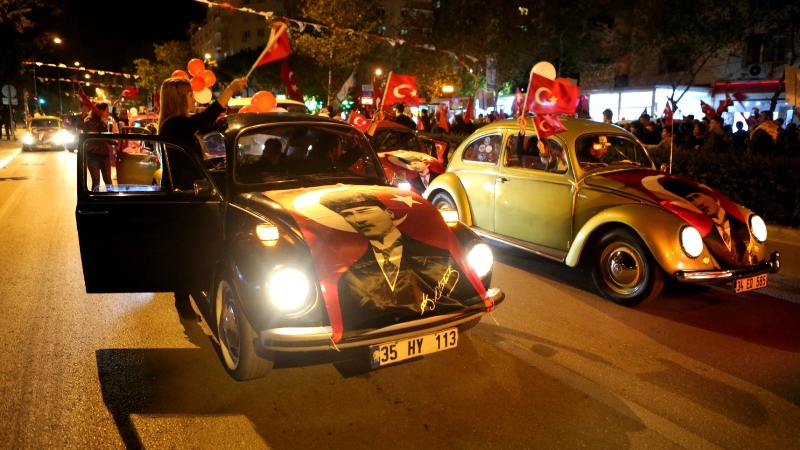 Kentin dört bir yanında Cumhuriyet coşkusu