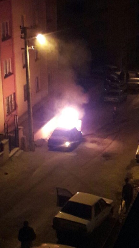 İzmir'de LPG'li araç yangını paniğe neden oldu