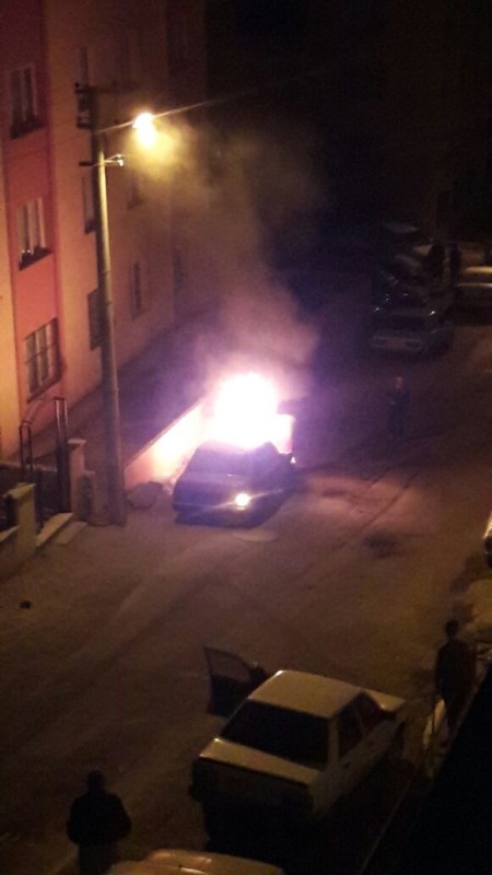 İzmir'de LPG'li araç yangını paniğe neden oldu