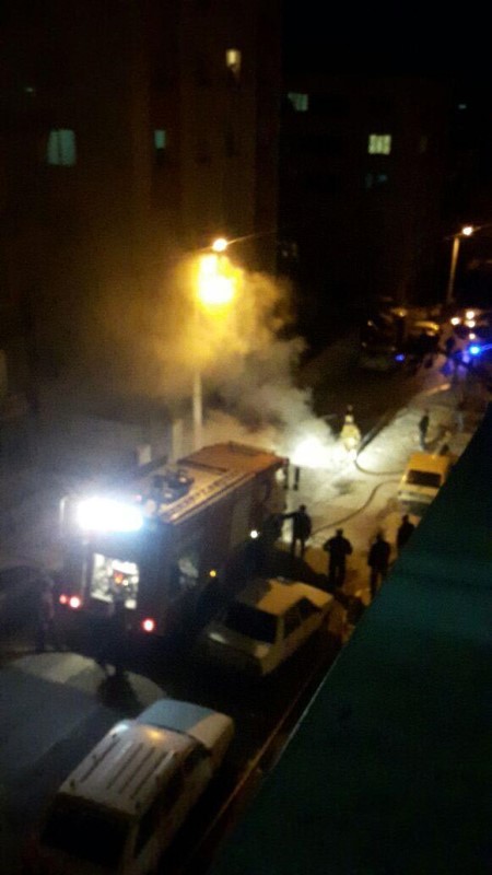 İzmir'de LPG'li araç yangını paniğe neden oldu