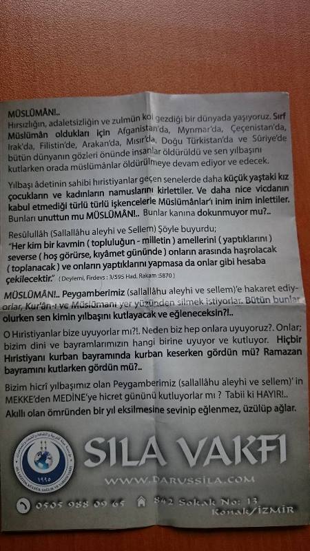 Konak'ta bildiri gerginliği