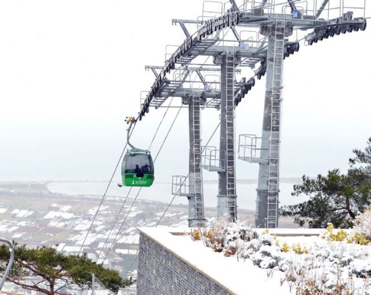 Teleferik'te kar keyfi!