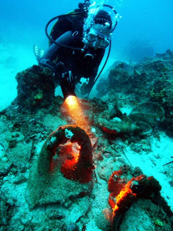 Marmaris'te denizin dibinde bulundu