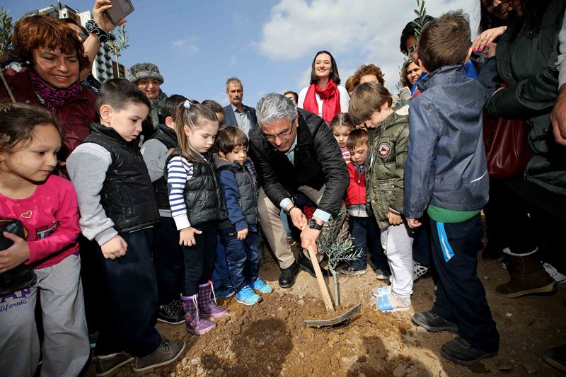 ‘Barış fidanları’ toprakla buluştu