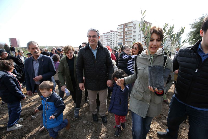 ‘Barış fidanları’ toprakla buluştu