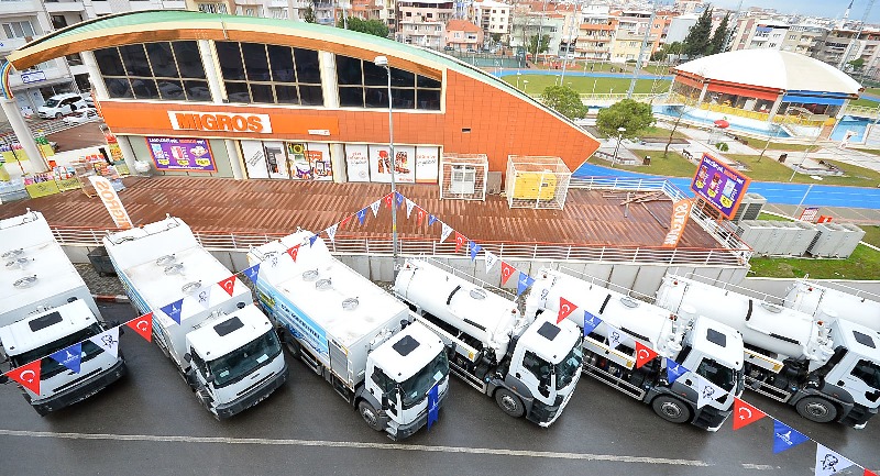 Büyükşehir’den 30 ilçeye 90 araç