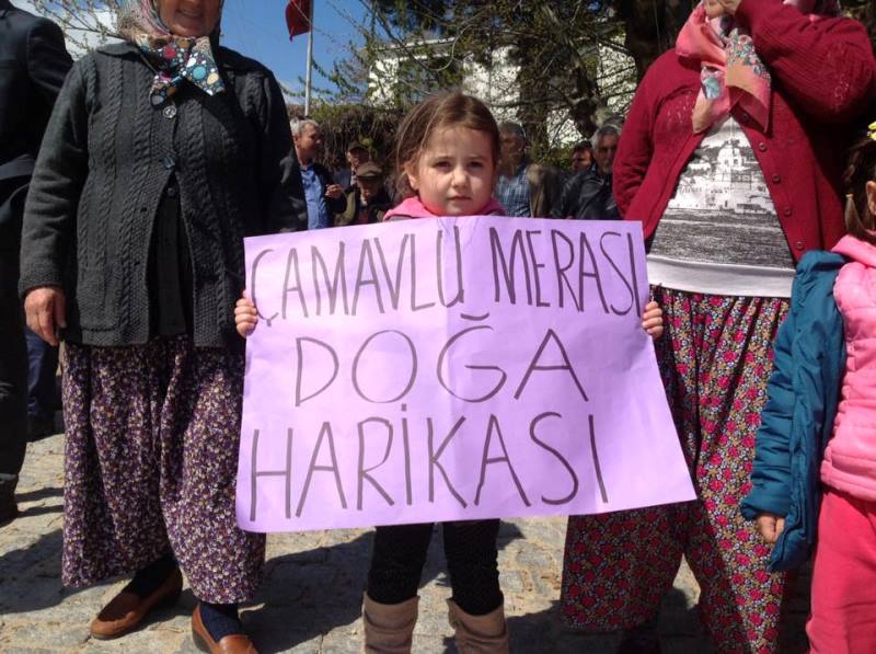 Bergama'da RES'e karşı barikat