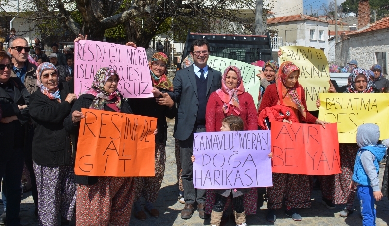 Bergama'da RES'e karşı barikat