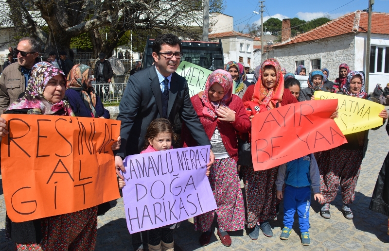 Bergama'da RES'e karşı barikat
