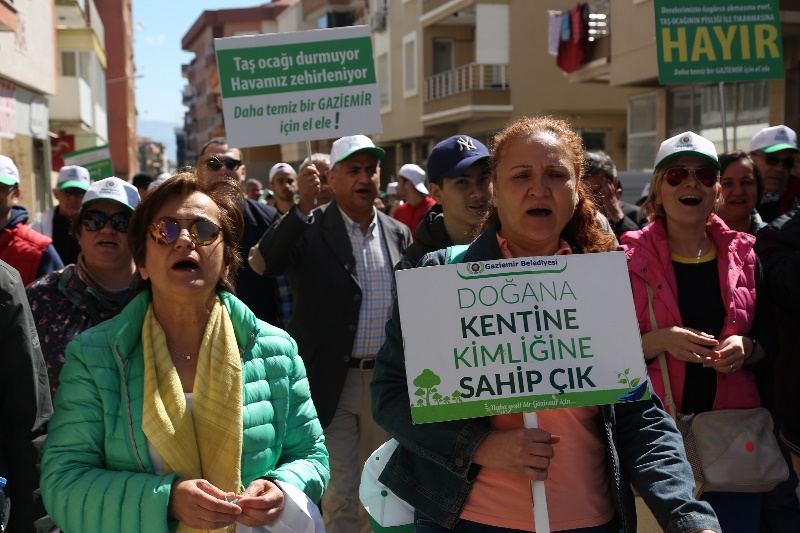 Gaziemir'de yeşil direniş