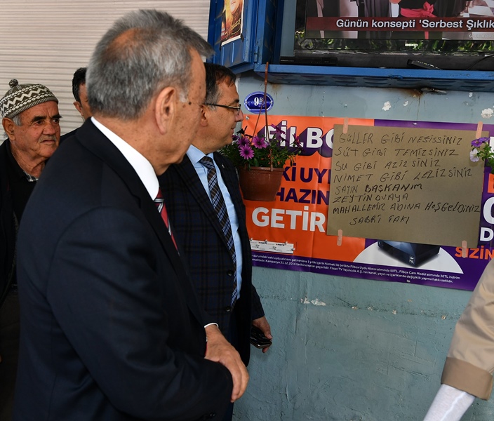 Başkan Kocaoğlu'na şiirli karşılama