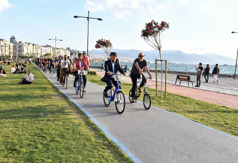 Başkanlar İzmir için pedal çevirdi!