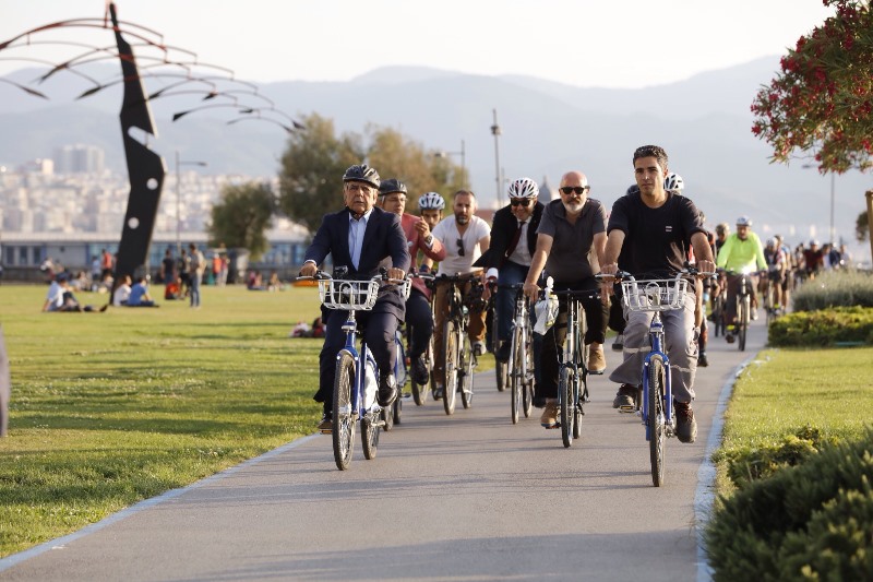 Başkanlar İzmir için pedal çevirdi!