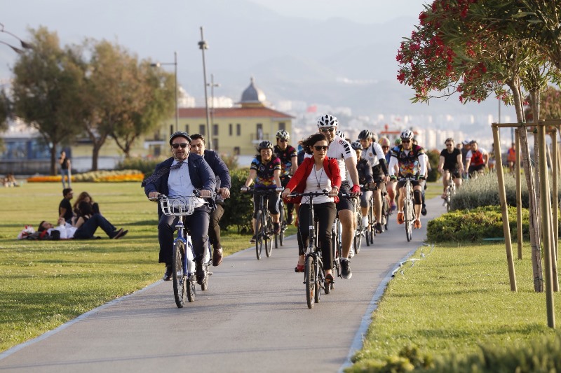 Başkanlar İzmir için pedal çevirdi!