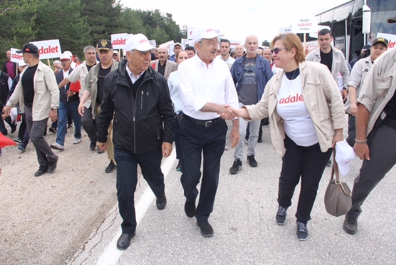 Adalet Yürüyüşü'ne 'Koca' destek