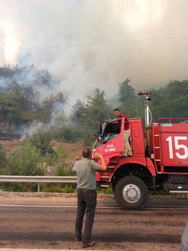 İzmir'de orman yangını