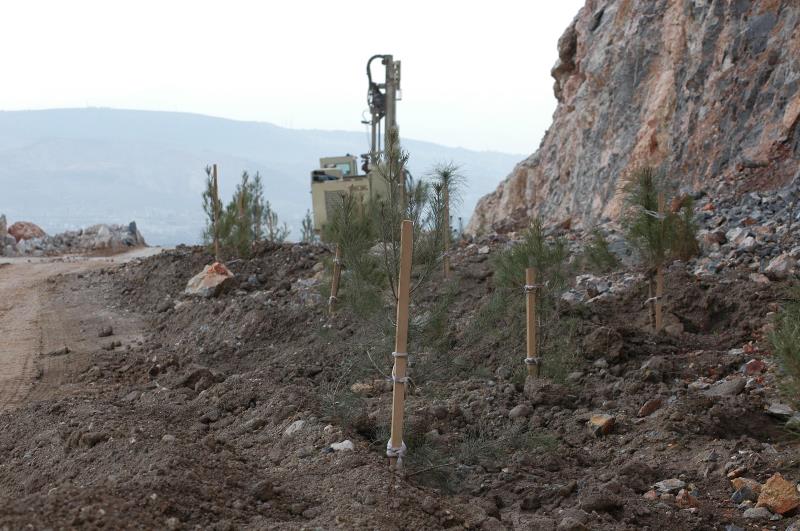 Taş ocağına 'yeşil gerdanlık'