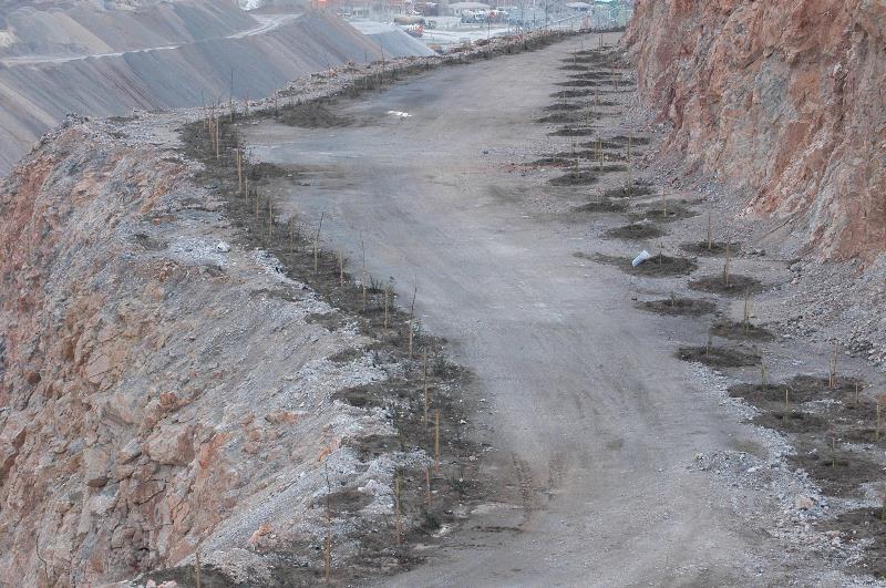 Taş ocağına 'yeşil gerdanlık'