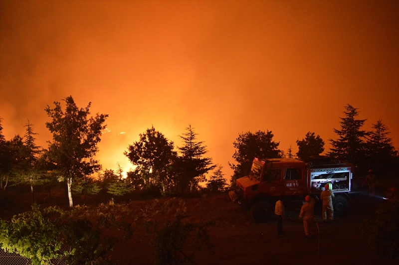 Bayındır ormanları alev alev