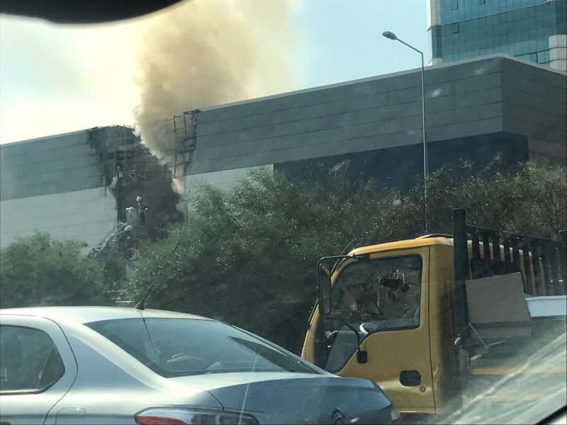 Ege Park'ta korkutan yangın