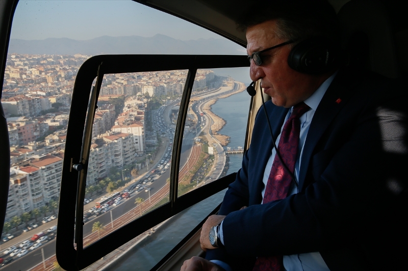 İzmir trafiğine havadan denetim