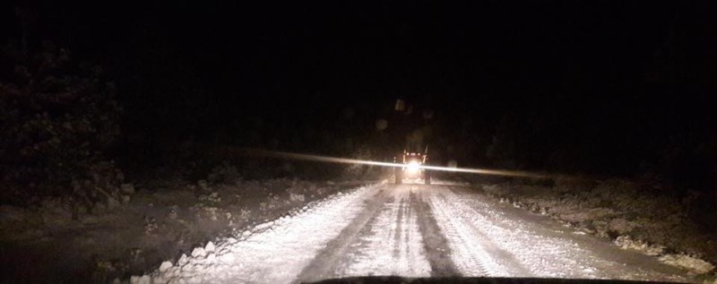 Ege'den kar manzaraları