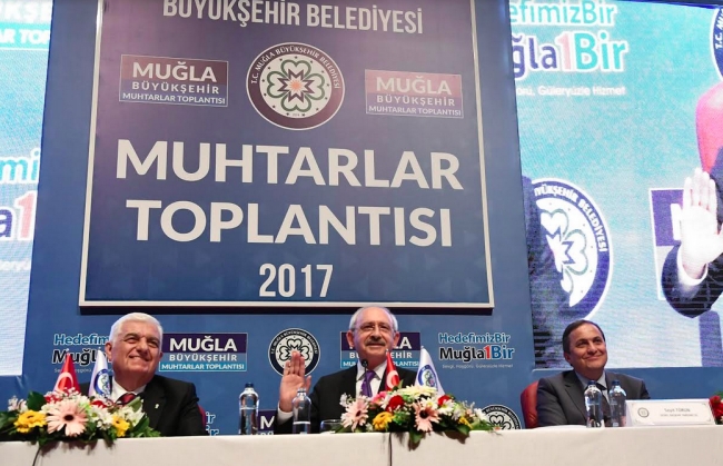 Kılıçdaroğlu, Muğla'da muhtarlarla buluştu