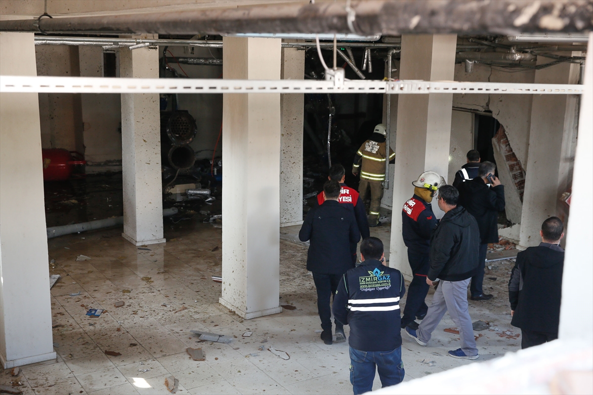 İzmir'de okulda doğalgaz patlaması