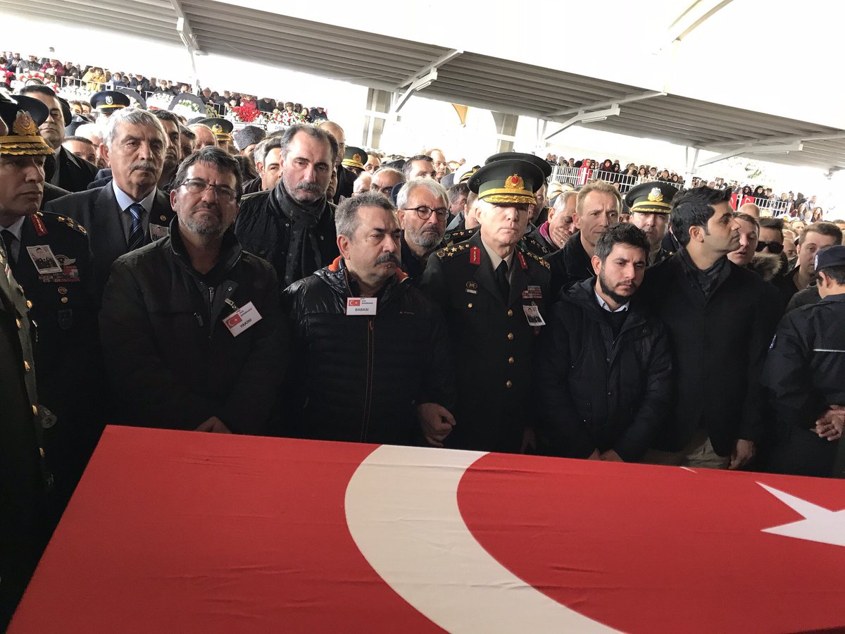 Şehit Pilot Yüzbaşı Karaman son yolculuğuna uğurlandı