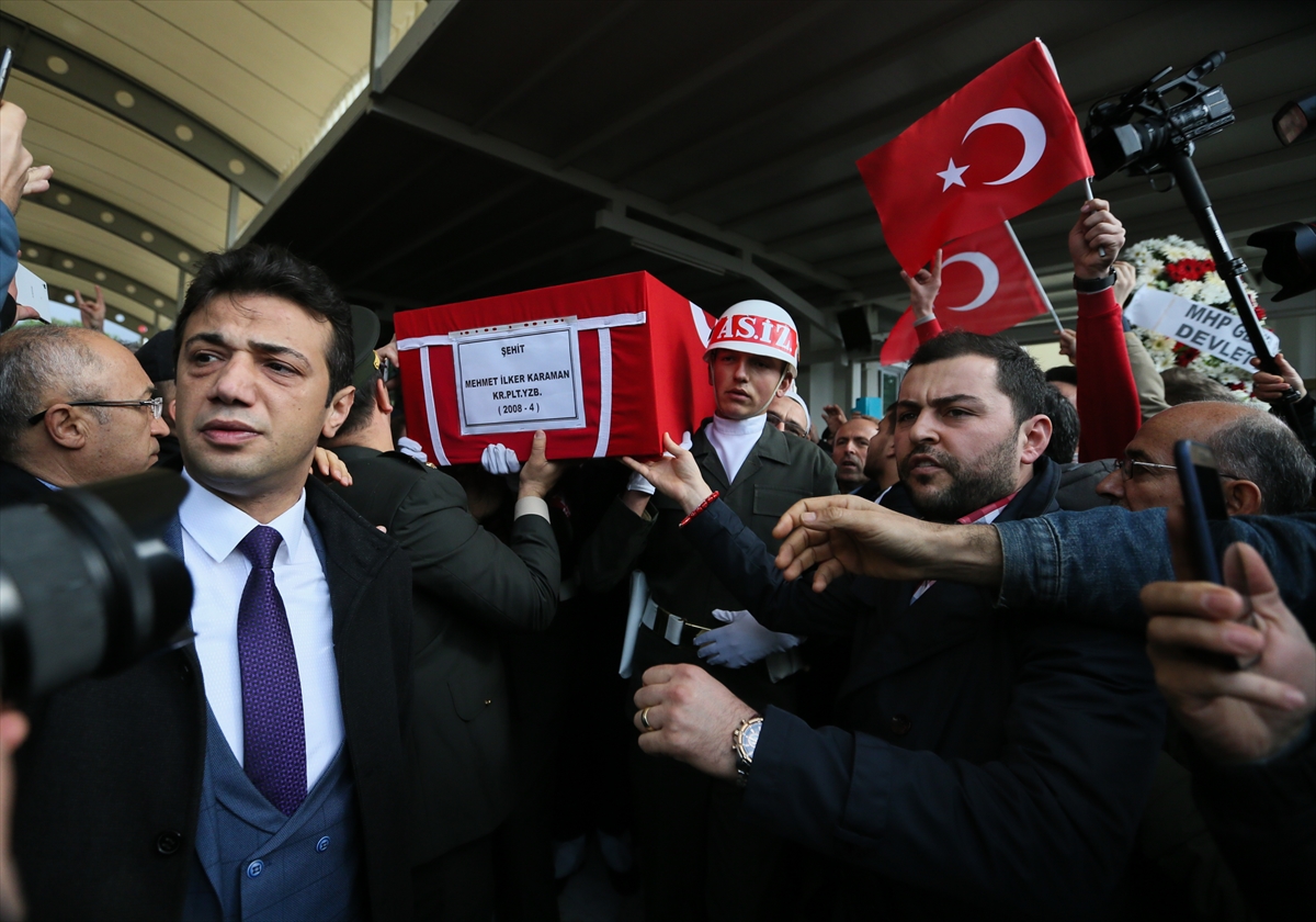 Şehit Pilot Yüzbaşı Karaman son yolculuğuna uğurlandı