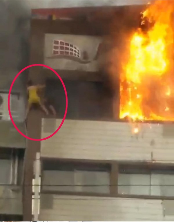 Otelde yangın dehşeti