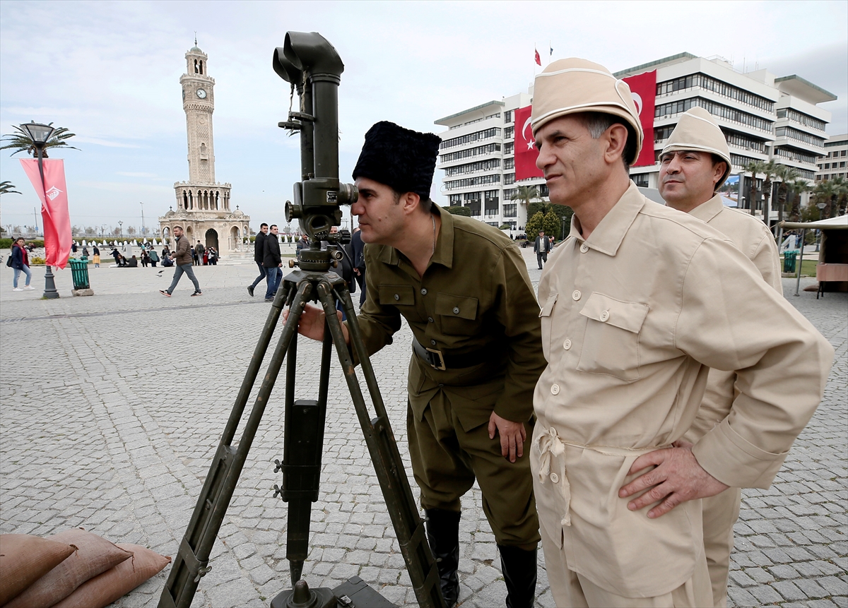 Konak Meydanı'nda Çanakkale cephesi