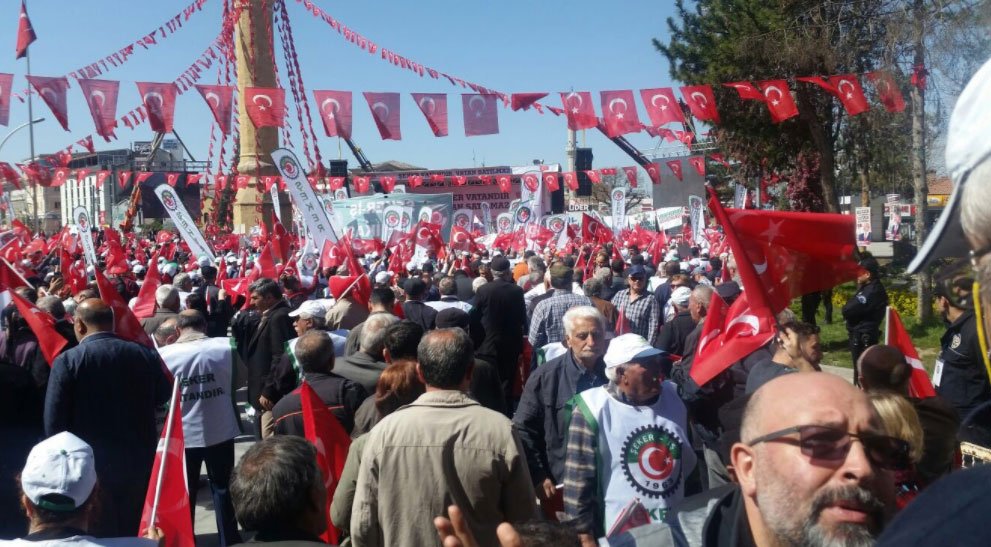 CHP'nin Çorum'daki şeker mitinginden kareler