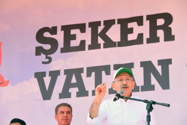 CHP'nin Çorum'daki şeker mitinginden kareler