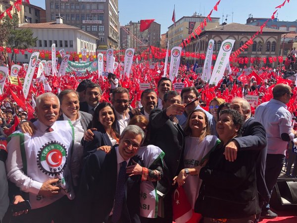 CHP'nin Çorum'daki şeker mitinginden kareler