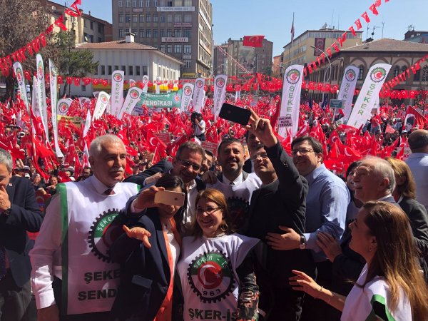CHP'nin Çorum'daki şeker mitinginden kareler