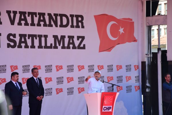 CHP'nin Çorum'daki şeker mitinginden kareler