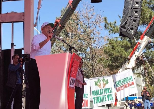 CHP'nin Çorum'daki şeker mitinginden kareler